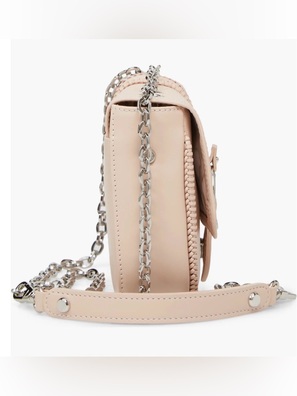 Longchamp Amazone Small Leather Crossbody Bag - Powder Pink - Picture 3 of 15
